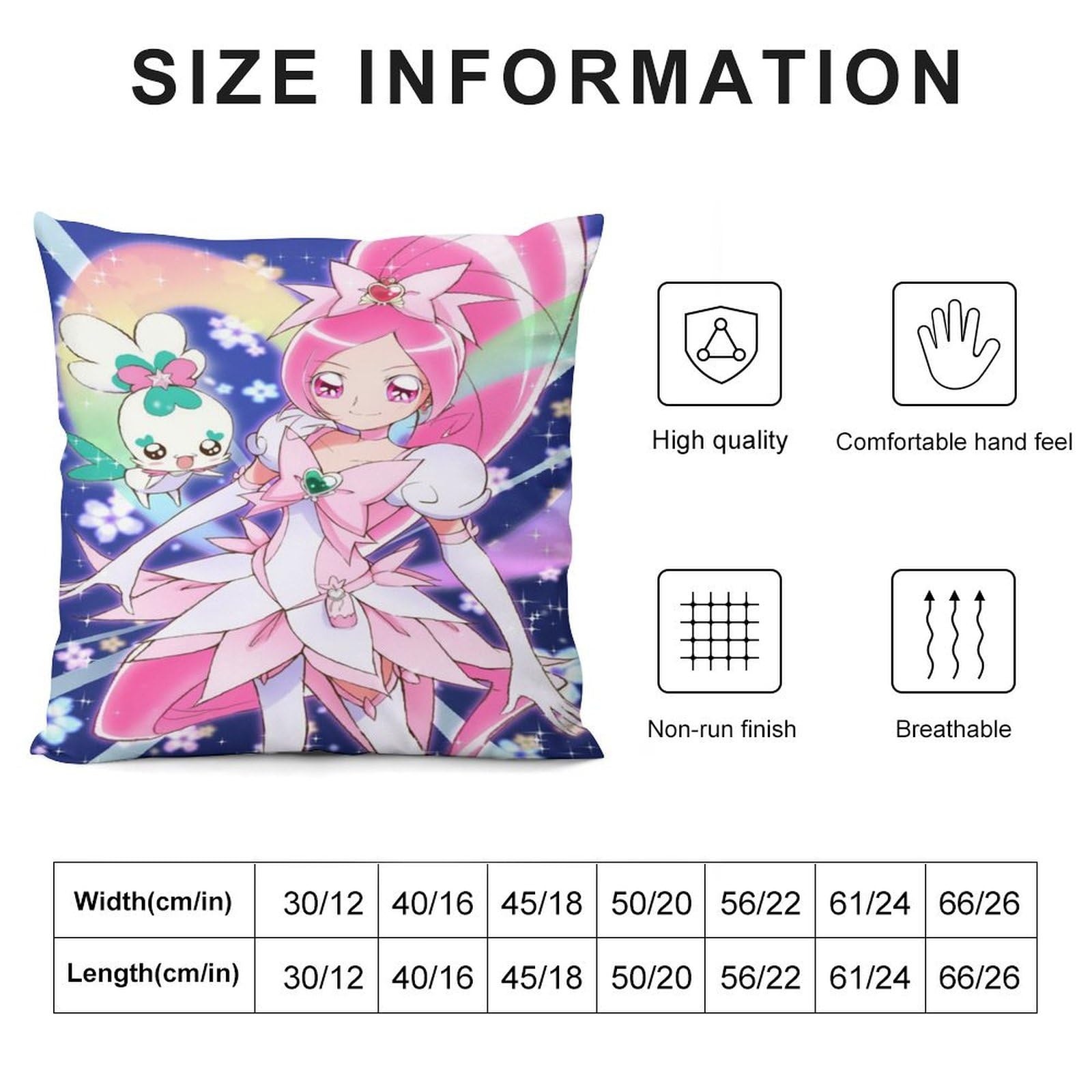 Amazon｜ハートキャッチプリキュア!ファッション両面印刷枕カバー